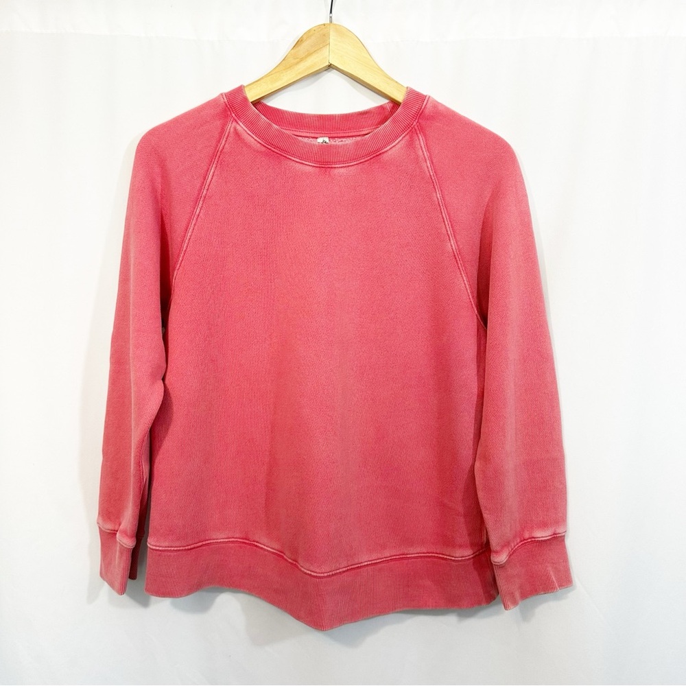Sold Free People Crewneck Raglan Sleeve Pullover Sweatshirt - Picture 1 of 10